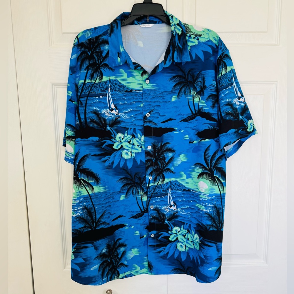 Tropical Blue Hawaiian Shirt